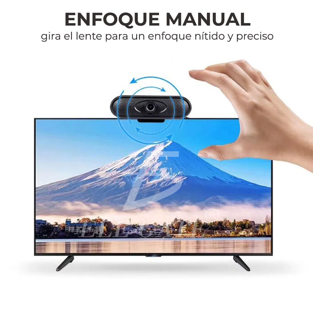 Webcam USB Para Computadora 720P HD Con Micrófono - Videollamadas.