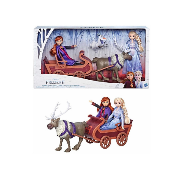 Set Trineo Y Muñeca Frozen 2 Ana Y Elsa Disney Original