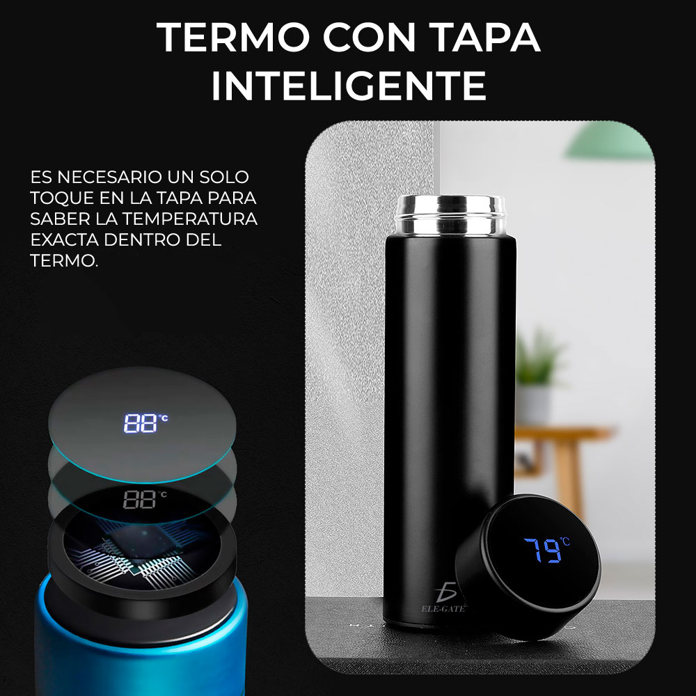 Termo De Vacío Inteligente Con Pantalla LCD De Temperatura.