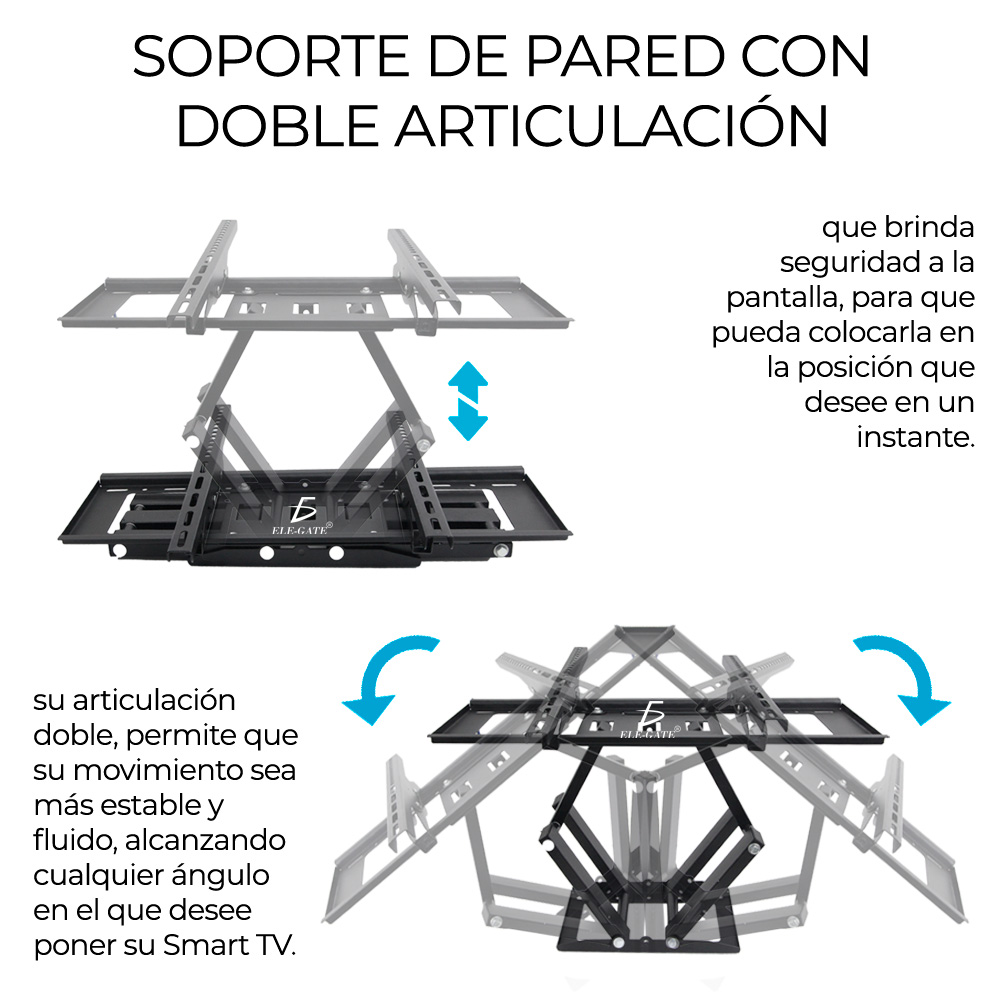 Soporte para TV/Monitor de 32 a 70 Ajustable 2 Articulaciones.