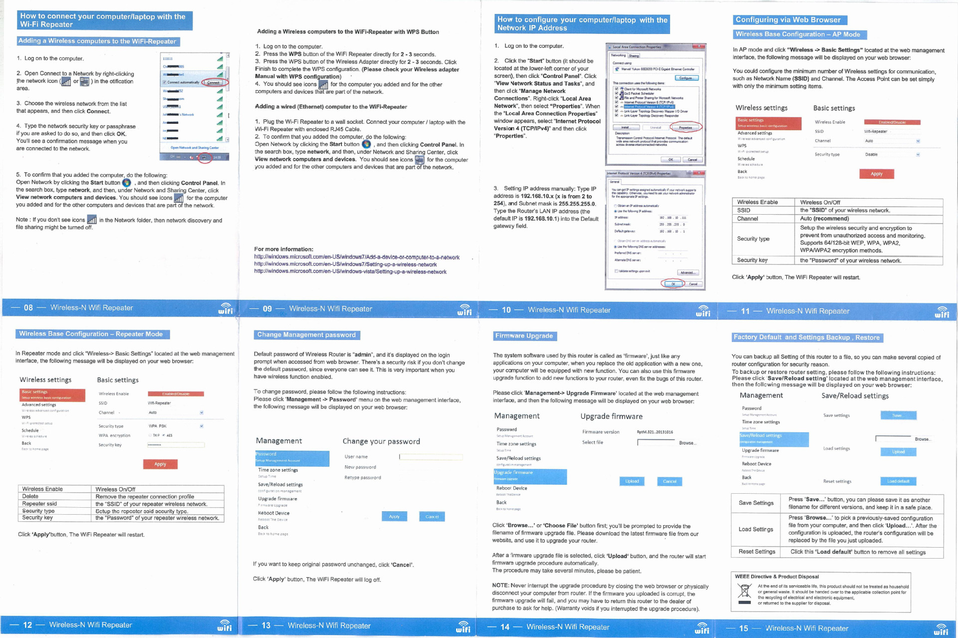 Repetidor Wifi Inalámbrico De 300mbps Router - Alta Velocidad - 2 en 1 Access Point.