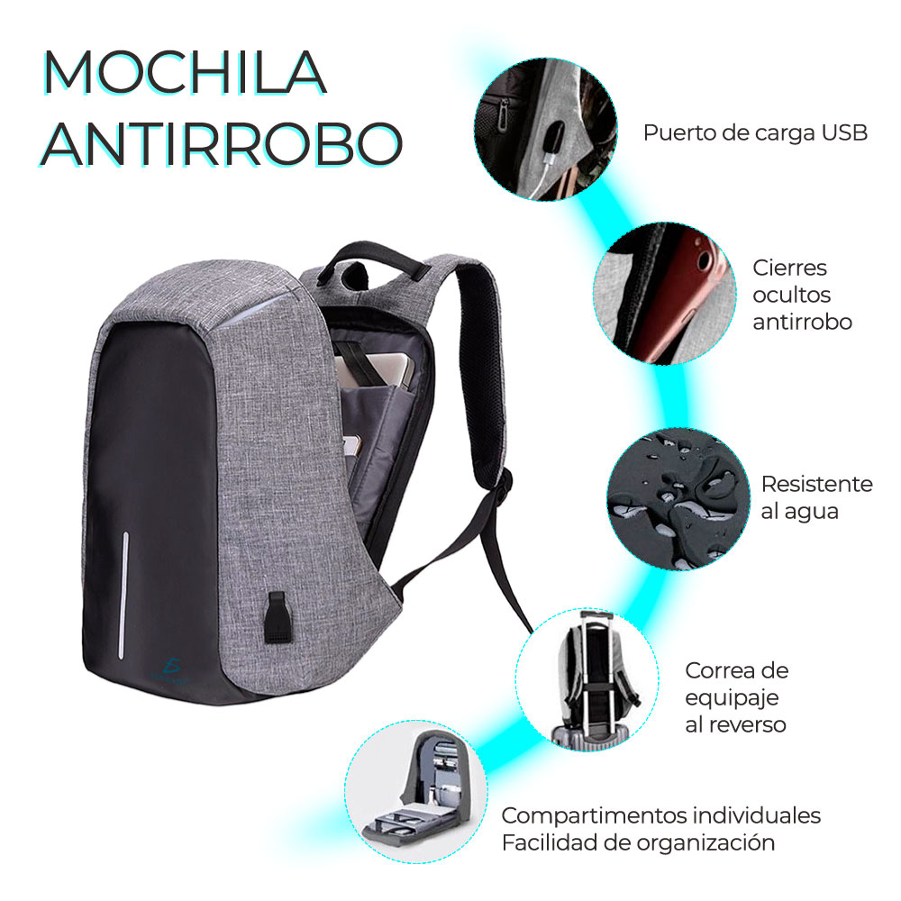 Mochila con cheap cierres ocultos