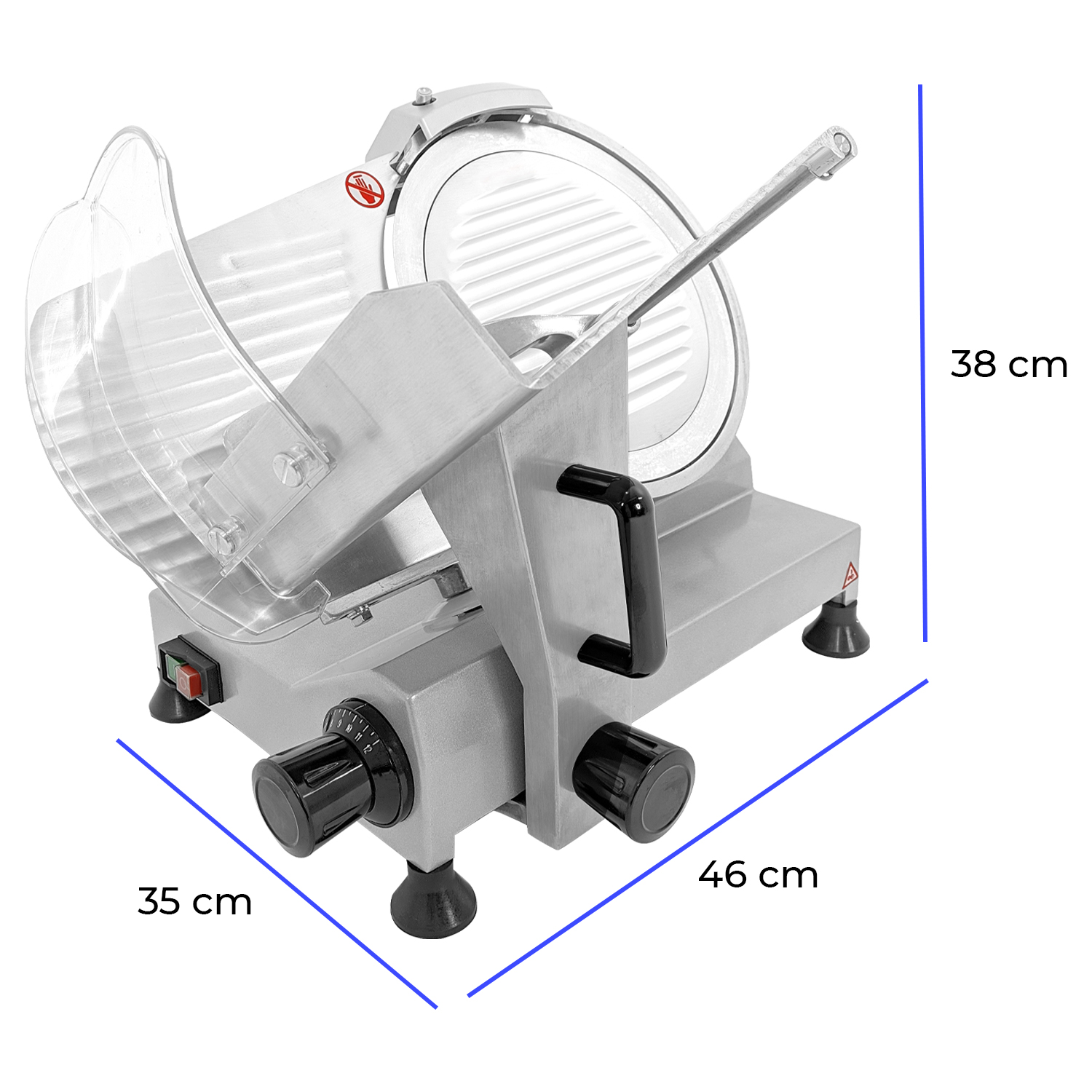 Rebanadora Jamon Cuchilla 250 mm Carnes Frias Aluminio 250 Watts
