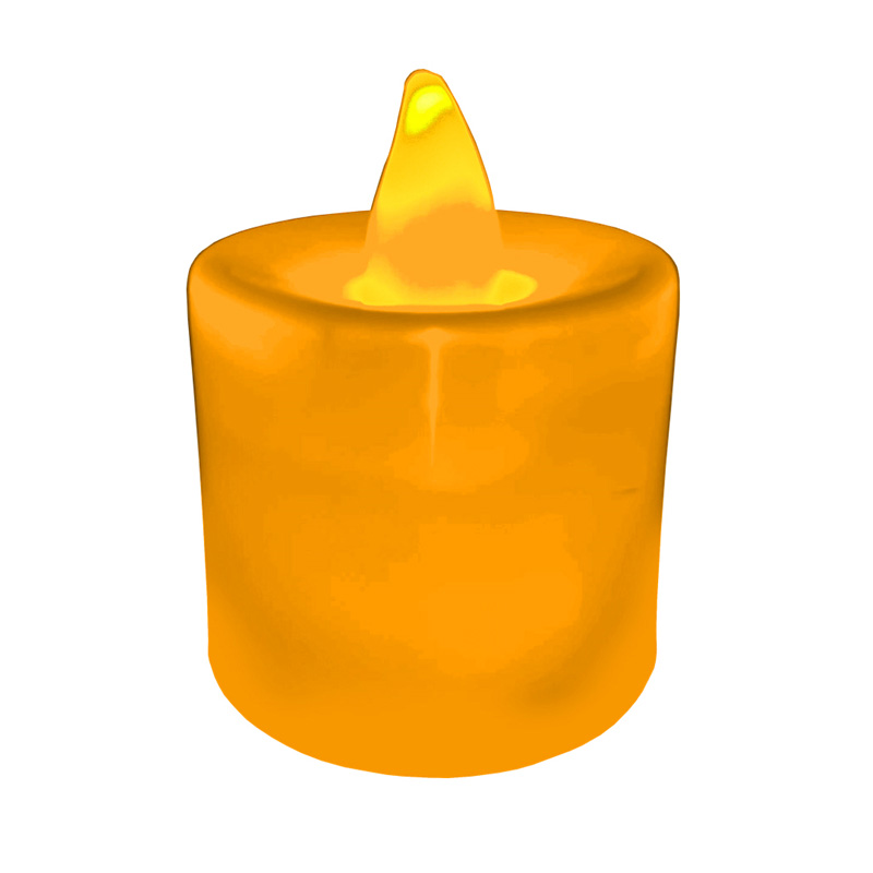 Velas Led Electricas Con Efecto Llama Pilas Bateria Decorativa Led Amarilla