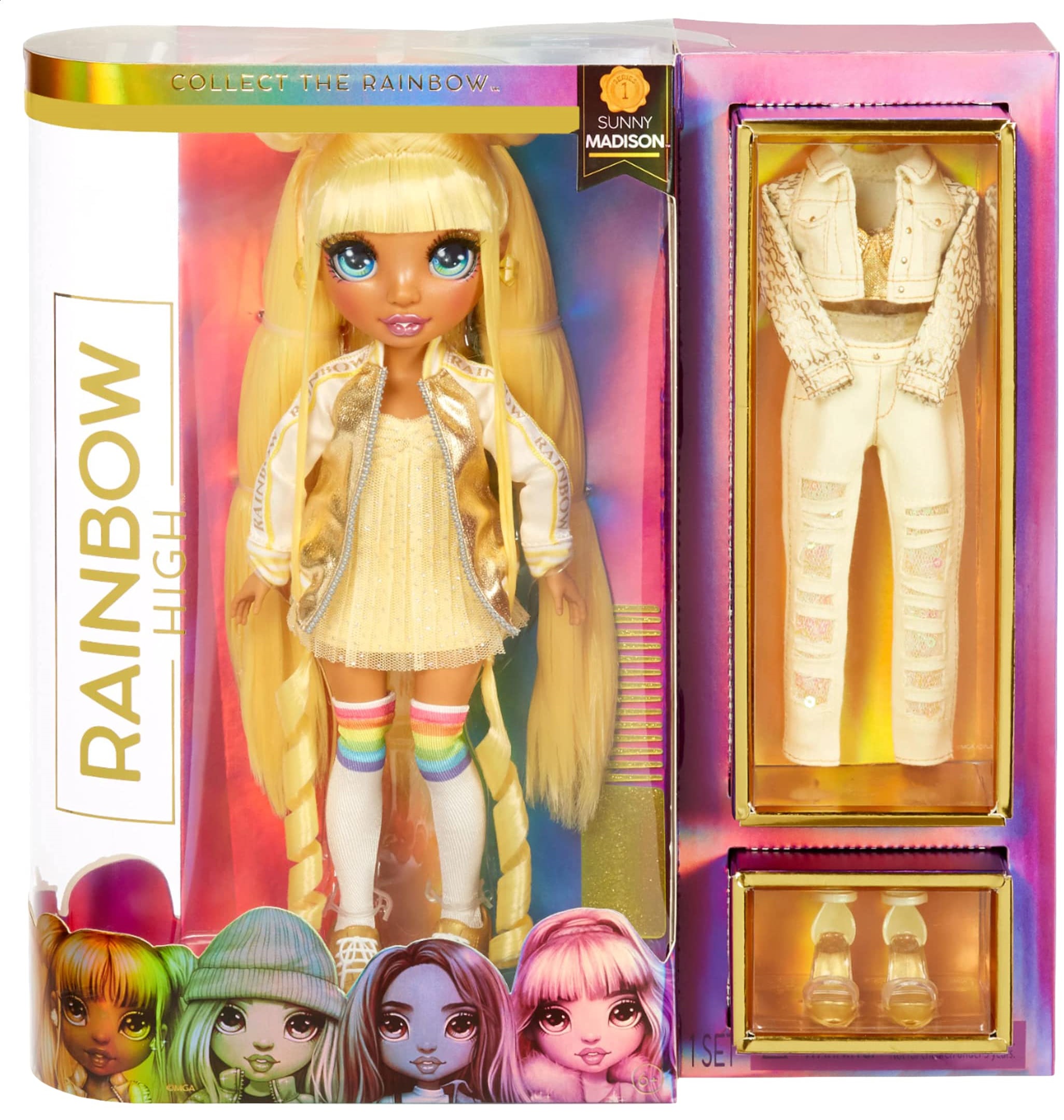 Rainbow High Sunny Madison Con 2 Cambios De Ropa