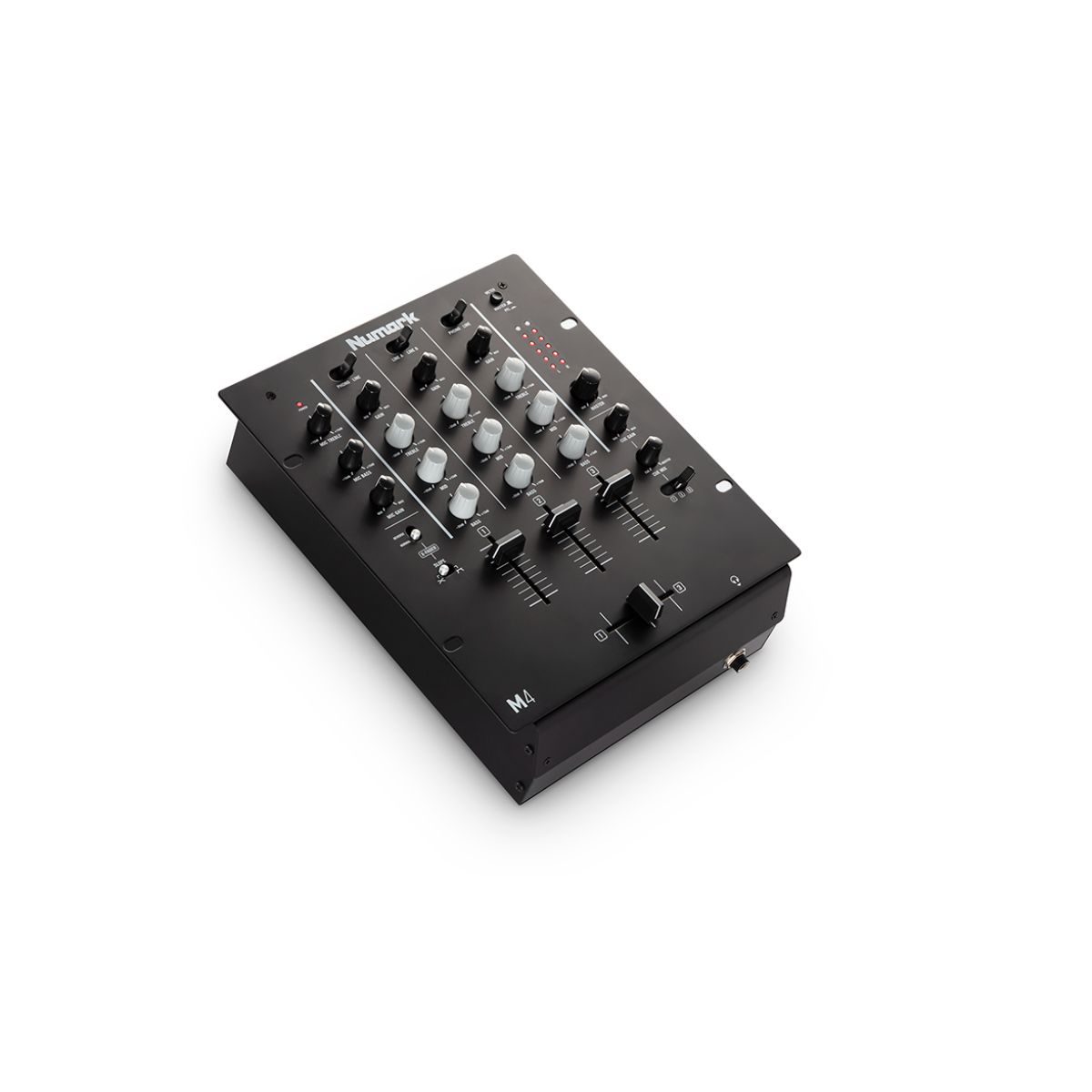 Mezclador de DJ Numark M2 de 2 canales para scratch, instalable en rack, con EQ 3 bandas, entrada de micro y crossfader