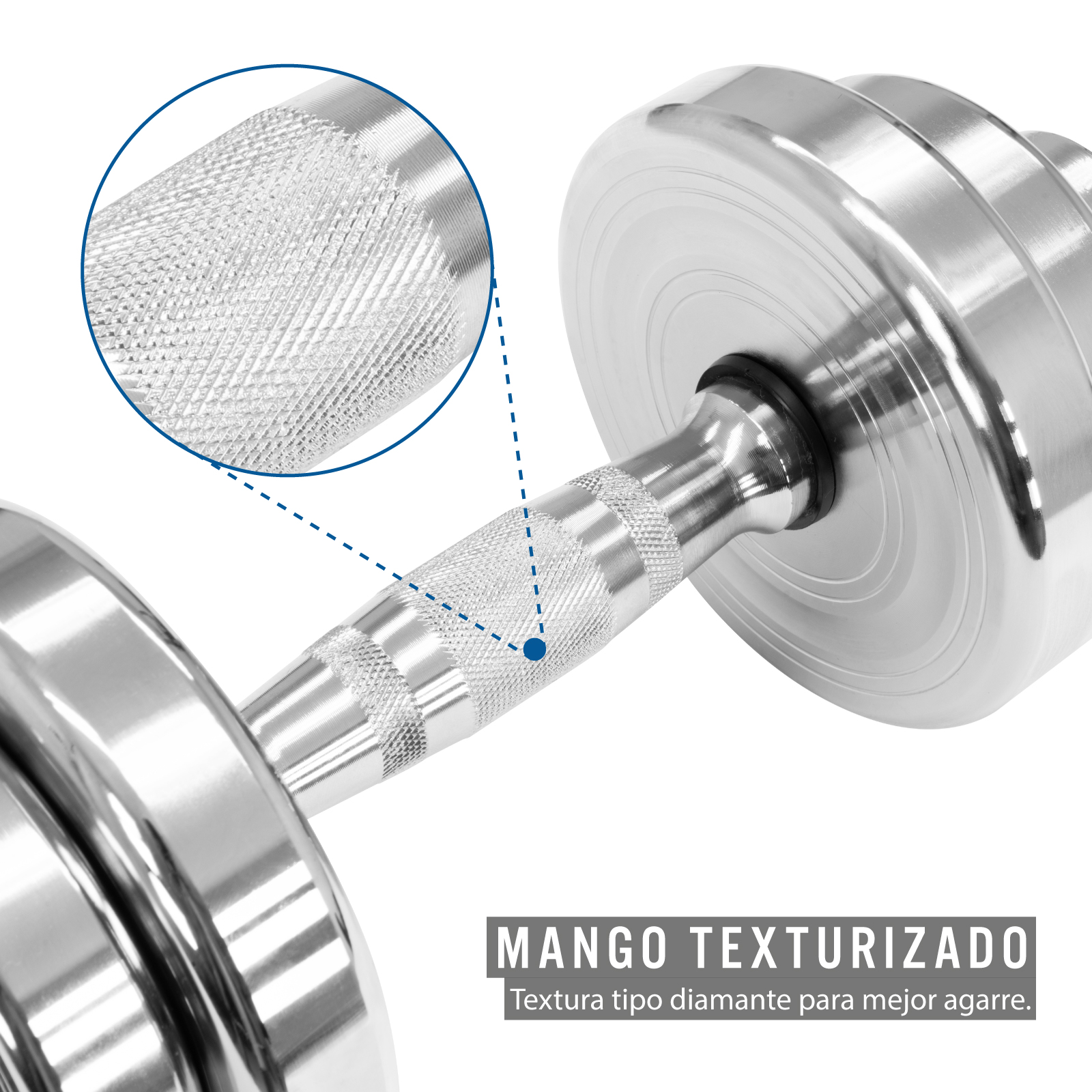 Set de Mancuernas Ajustables Altera de 25 KG con Estuche Incluido