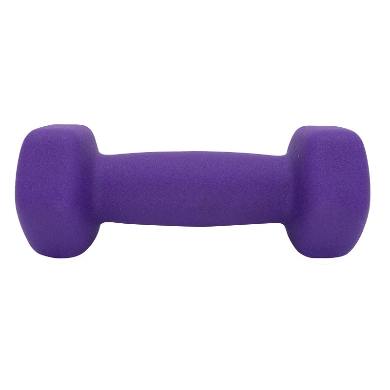 Mancuerna Pesa De Neopreno 1 Kg Gym Entrenamiento Kit 2 Pz. Morada