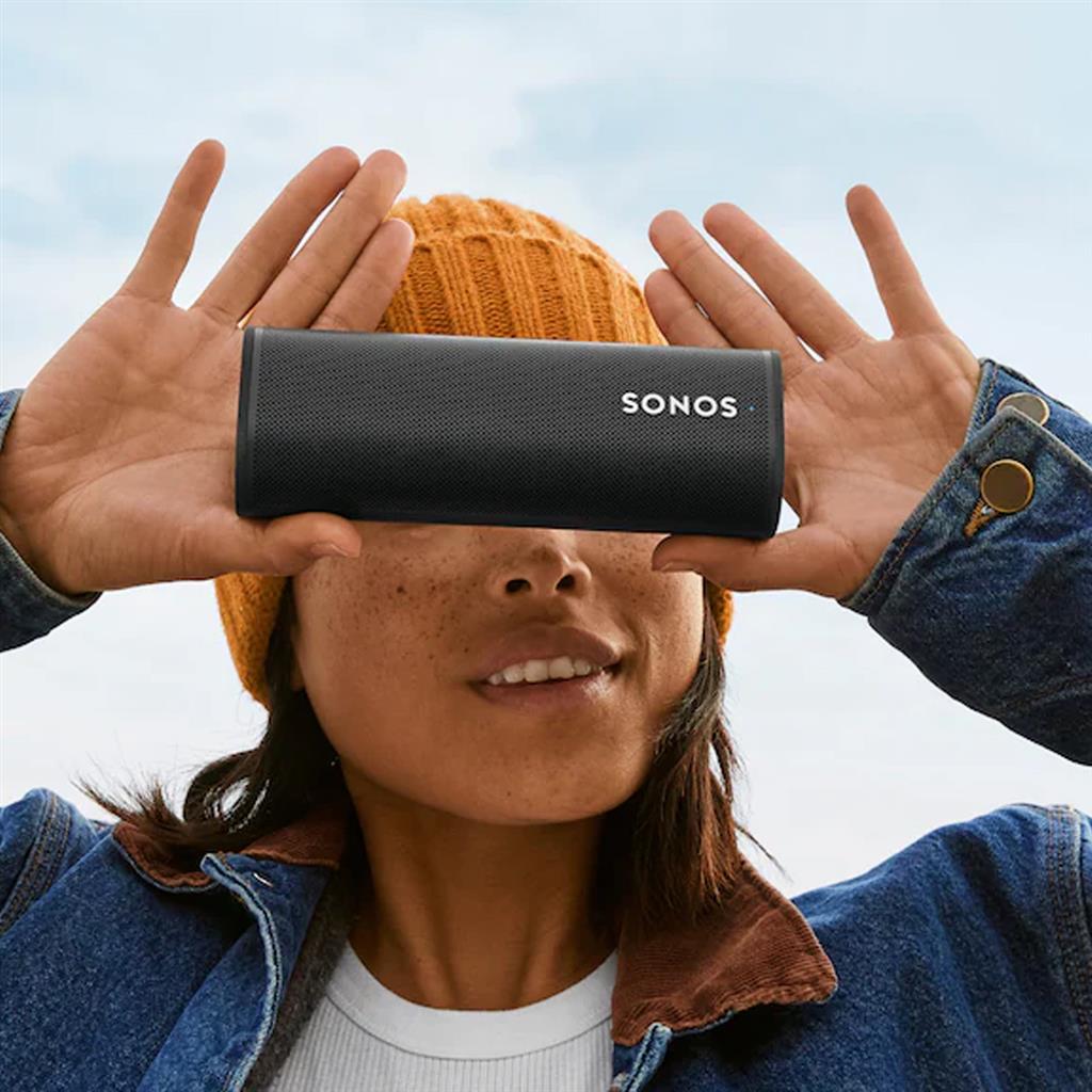 Sonos Roam Altavoz Inteligente Portátil, Color Negro