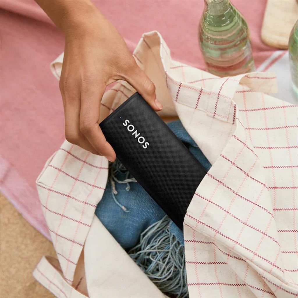 Sonos Roam Altavoz Inteligente Portátil, Color Negro