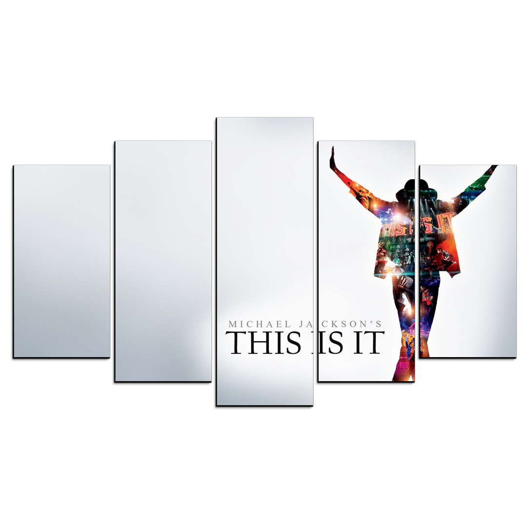Cuadro Decorativo Michael Jackson This Is It 100x60cm 5pzs Cuadros MX