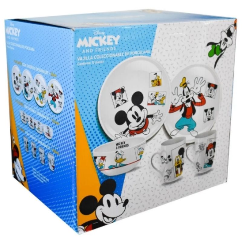 Vajilla de Porcelana Mickey & Minnie Disney
