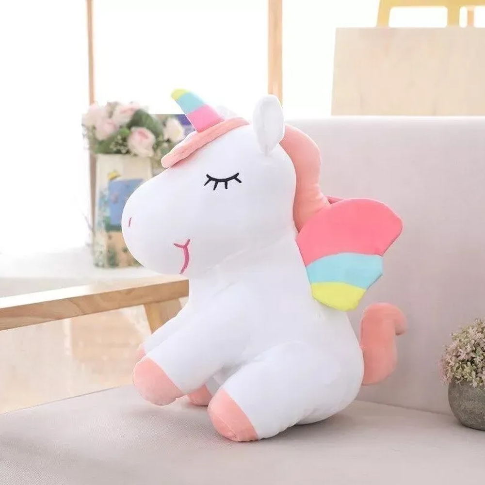 Unicornio Pony De Peluche Arcoiris Tipo Kawaii Pegaso 