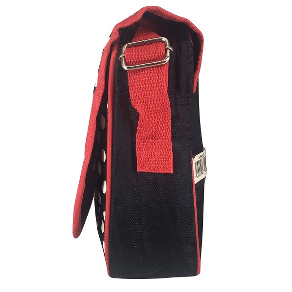 Bolsa Infantil Cruzada Rojo Con Negro Mickey Mouse