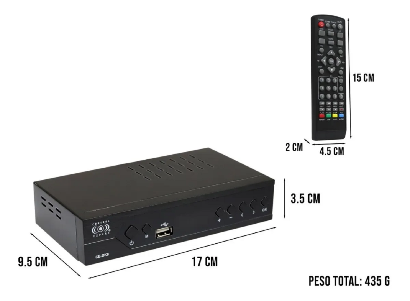 Decodificador Convertidor Digital Tv Hdmi 1080p Full Hd
