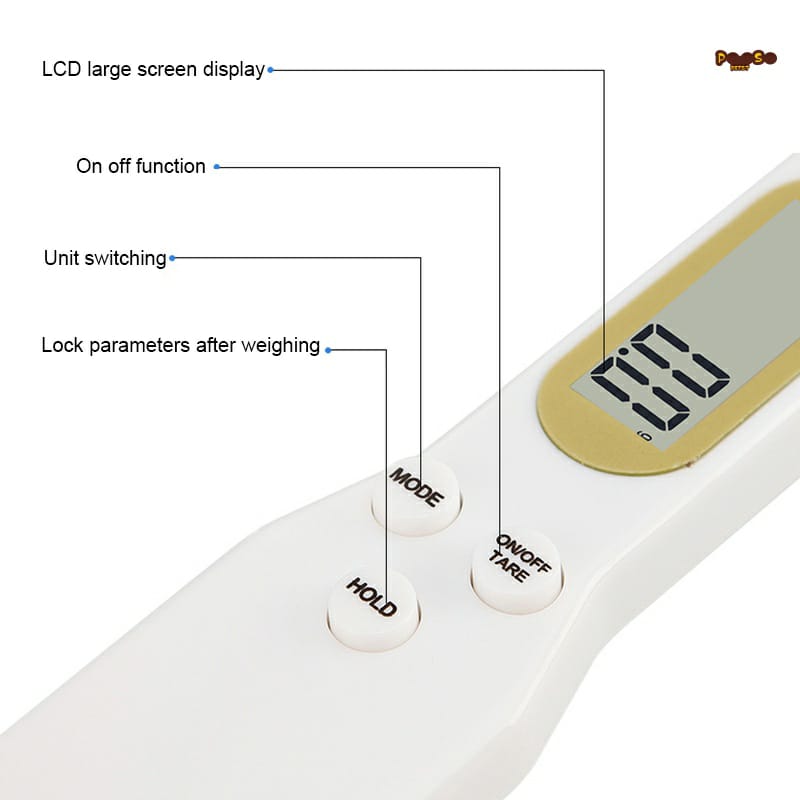 Cuchara Bascula Medidora Café Electrónica Gramera Digital Lcd De Cocina Postres 