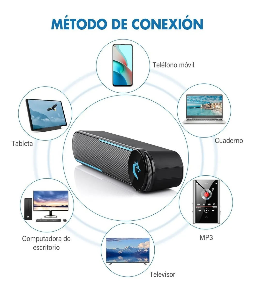 Bocinas Alambricas Pc Portátil Multimedia Sonido Altavoces