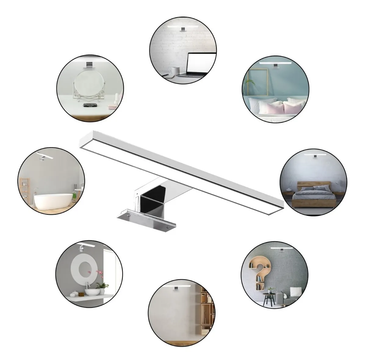 Lámpara Pared Led Para Espejo De Baño