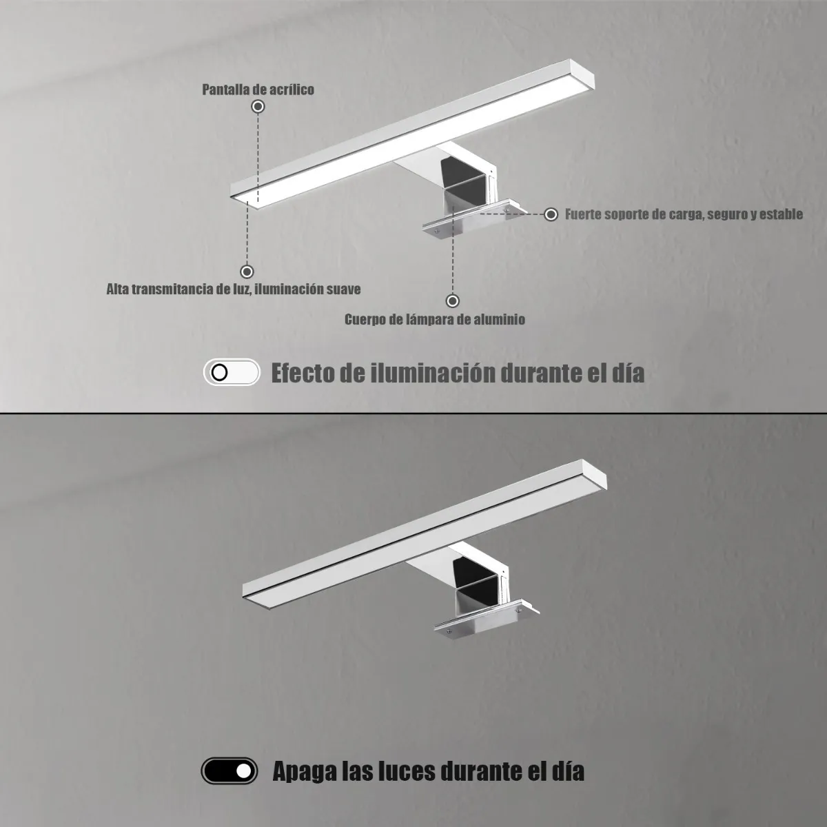 Lámpara Pared Led Para Espejo De Baño
