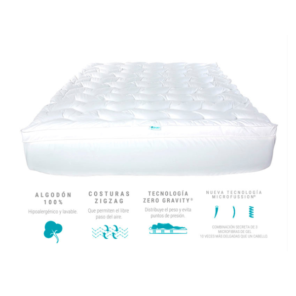 Cubre colchón matrimonial | Protector de Colchón Sognare Tradicional