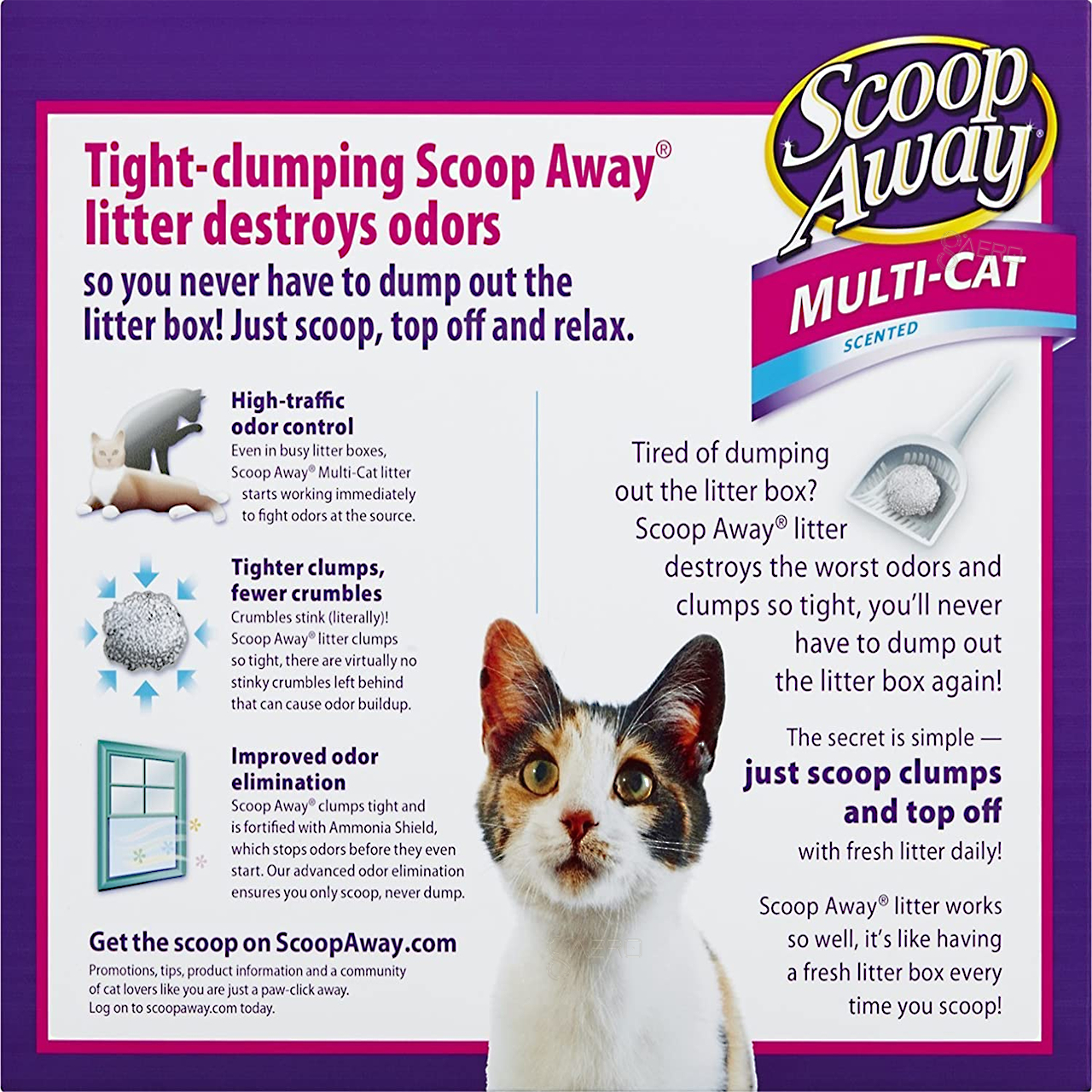 Arena Para Gato Aglutinante Quita Olores Scoop Away® 4.75 Kg