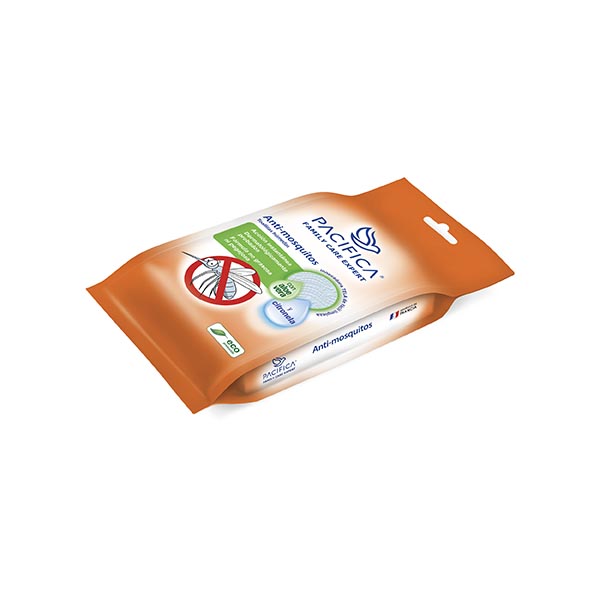 Toallitas Húmedas Repelentes Pacifica Anti Mosquitos 120 Toallitas