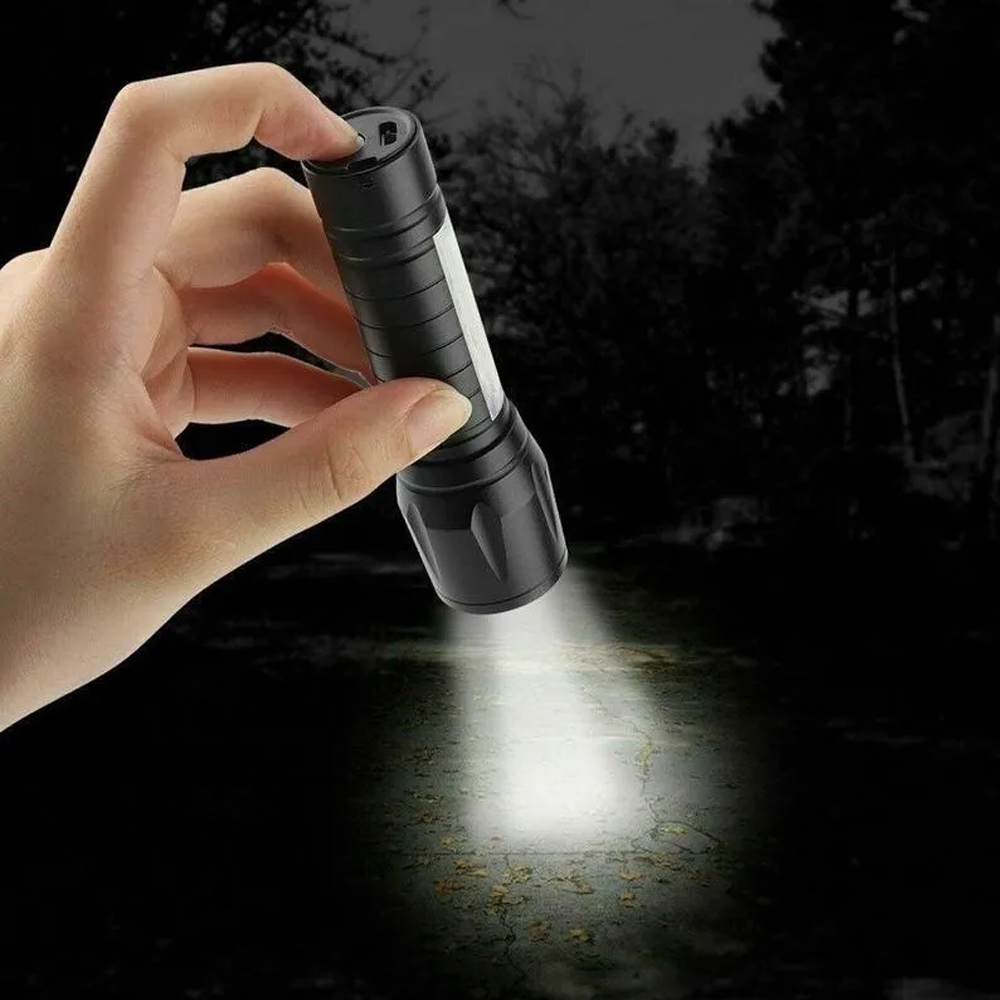 Lampara Tactica Linterna Led Recargable Usb Nocturna