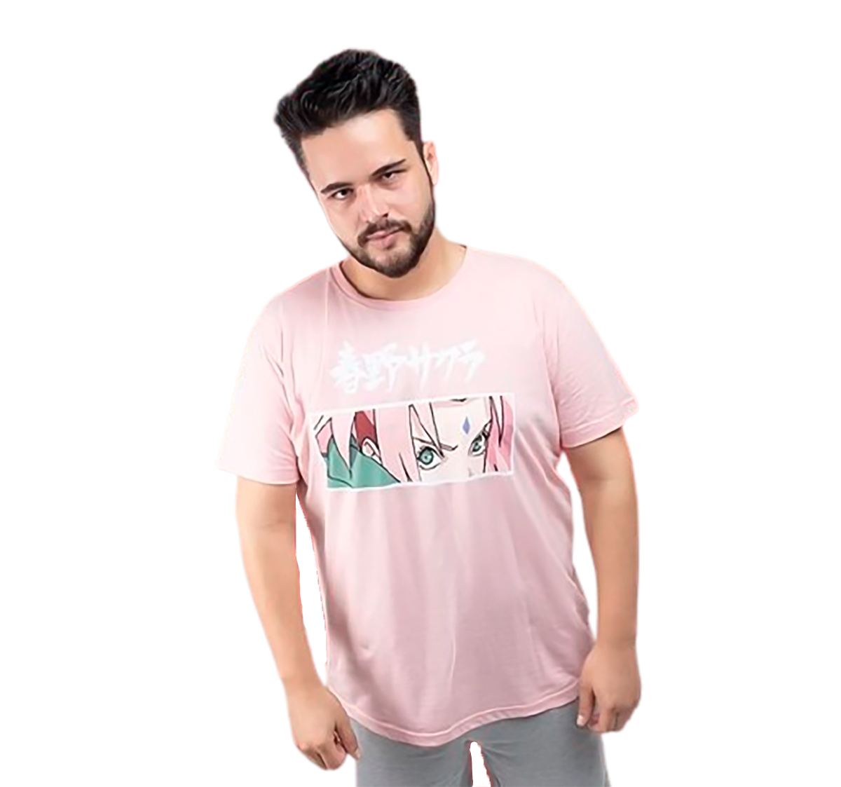 Playera Haruno Sakura Hombre Mascara De Latex Naruto