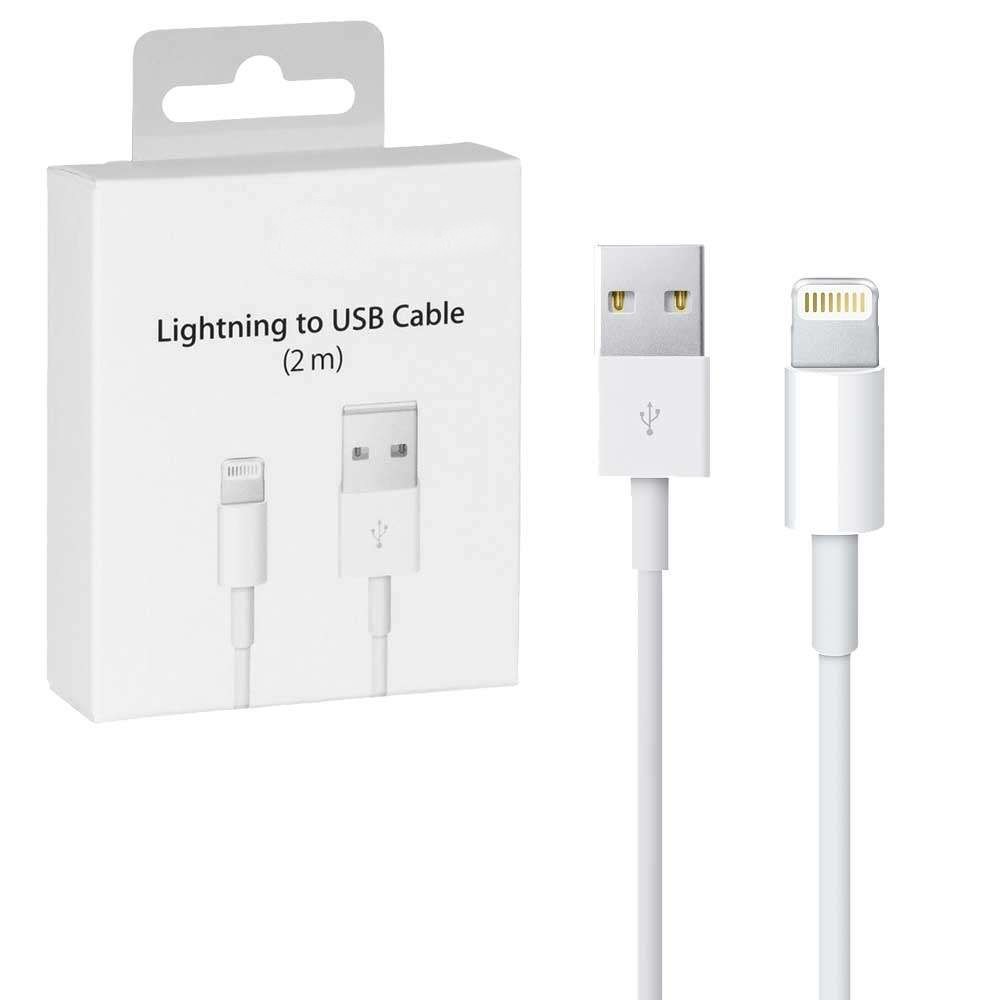 Cable iPhone Lightning a USB 2 Metros Blanco