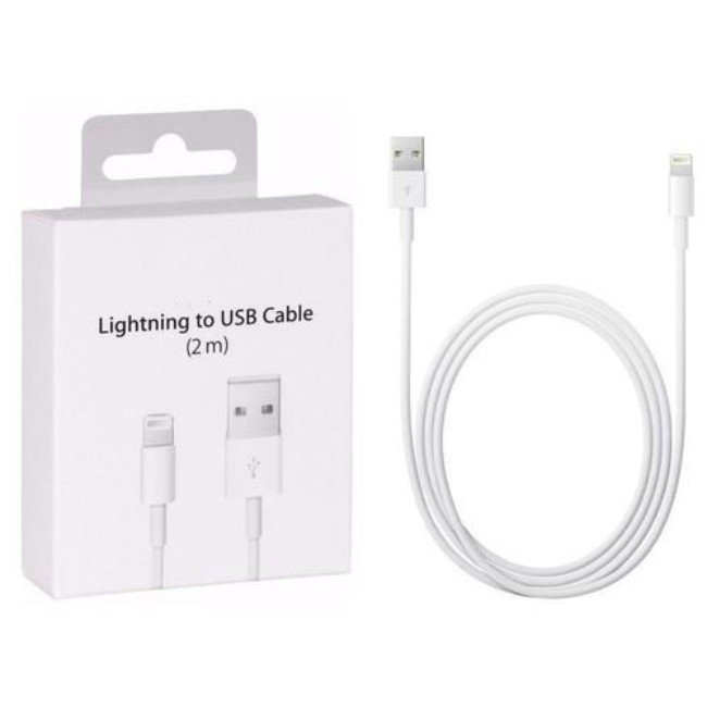 Cable iPhone Lightning a USB 2 Metros Blanco