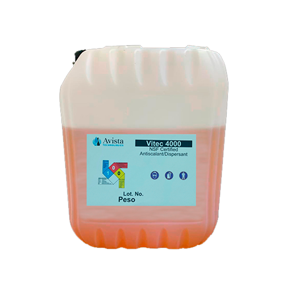 Antiincrustante para ósmosis Inversa Avista Vitec Modelo: 4000 Reenvasado 45 Lbs