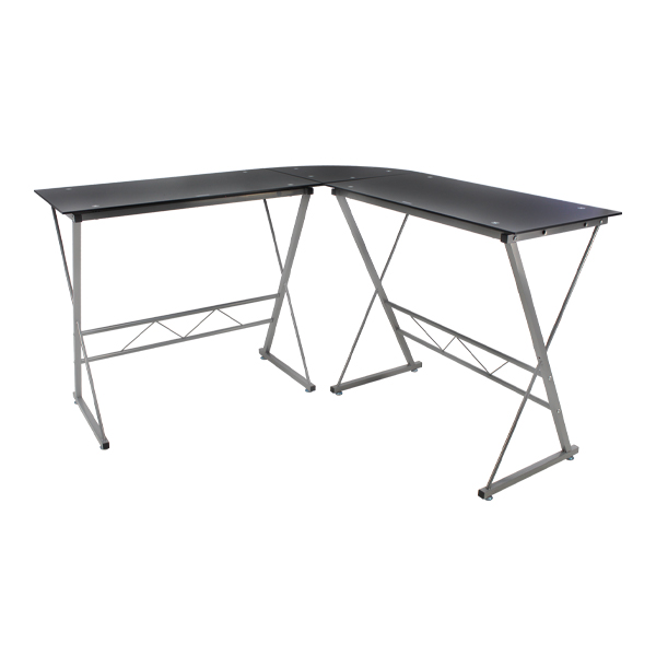 Escritorio Minimalista De Cristal Negro JM-909GN Mundo In