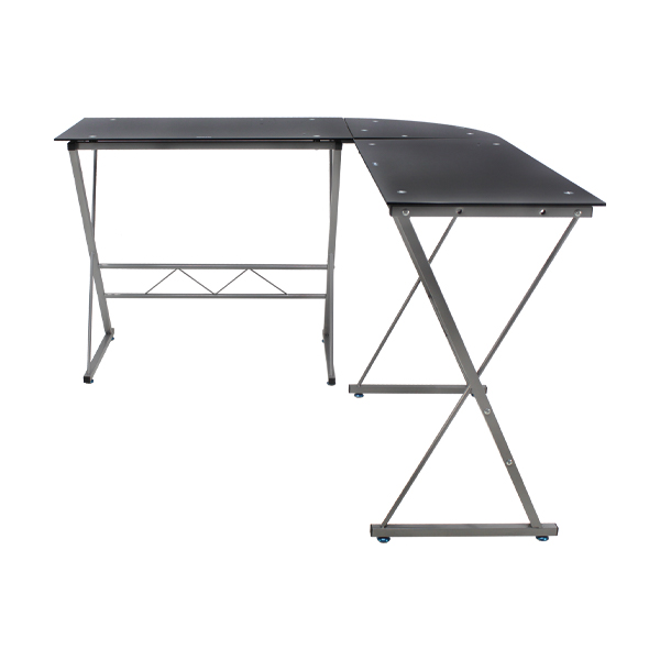 Escritorio Minimalista De Cristal Negro JM-909GN Mundo In