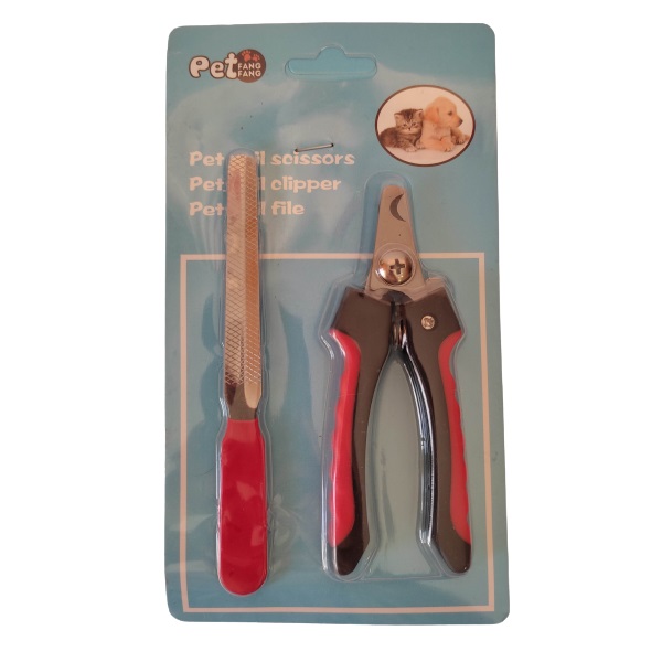 Set para Cuidado e Higiene de tu Mascota Perro Gato Cepillo dientes Cortauñas Goteros