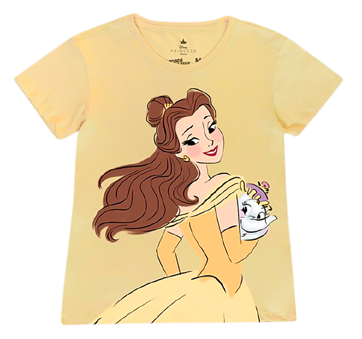 Playera Bella Y Potts Mascara De Látex Mujer Disney Princesa