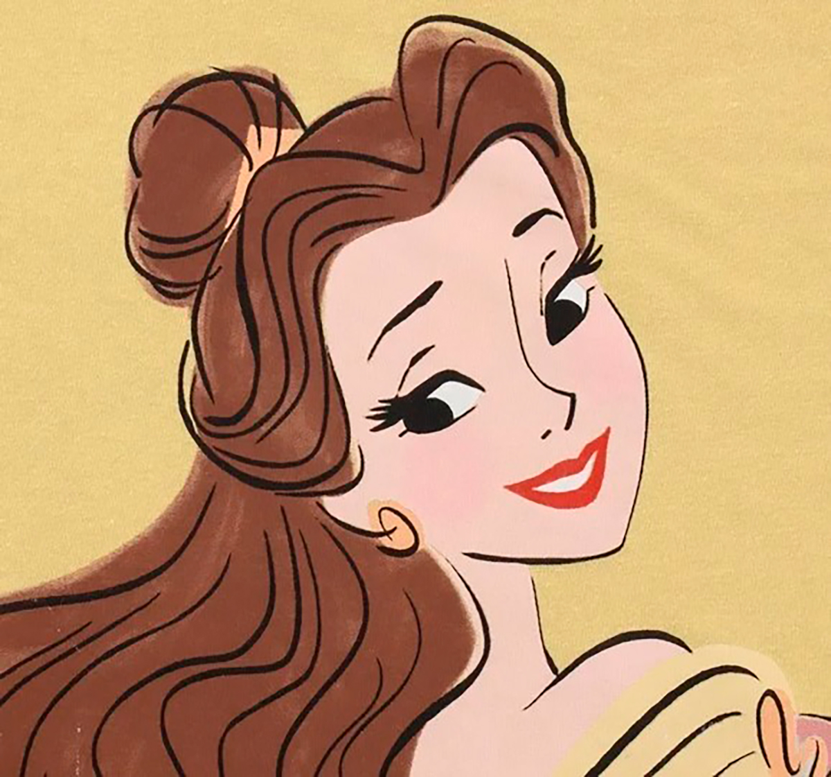 Playera Bella Y Potts Mascara De Látex Mujer Disney Princesa