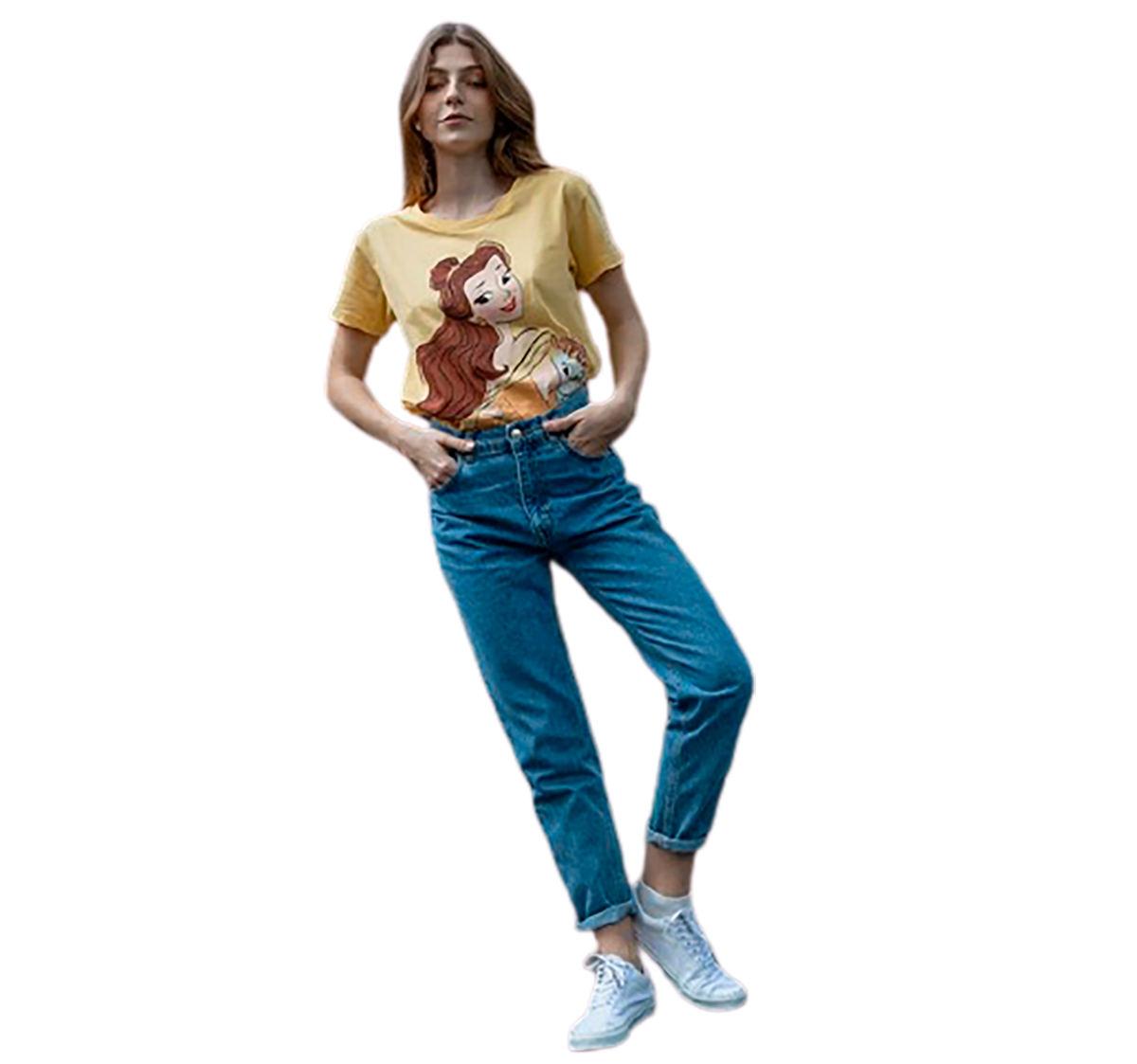 Playera Bella Y Potts Mascara De Látex Mujer Disney Princesa