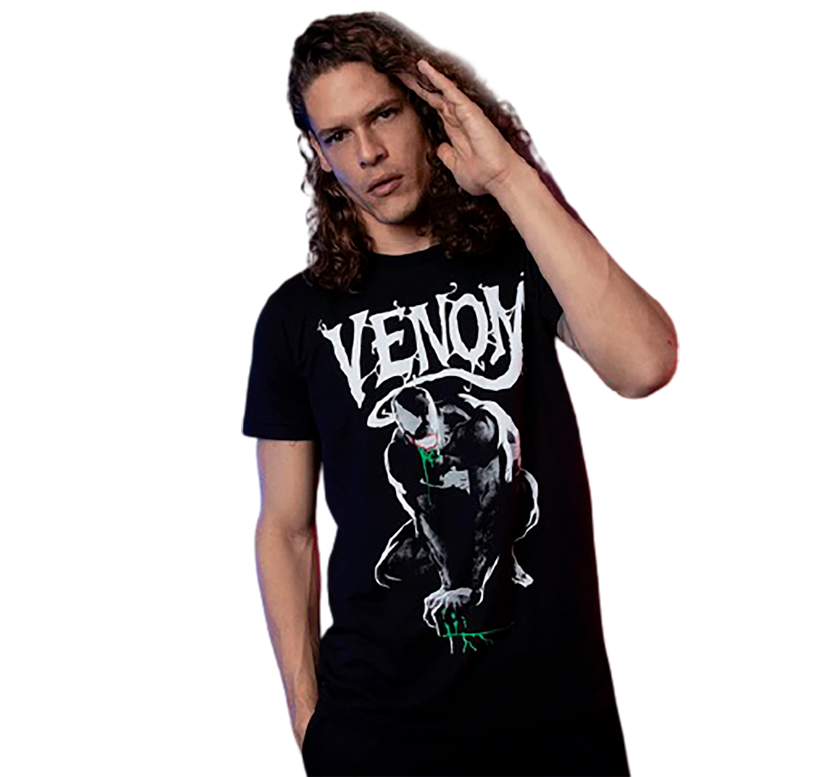 Playera Mascara De Latex Symbiote Venom