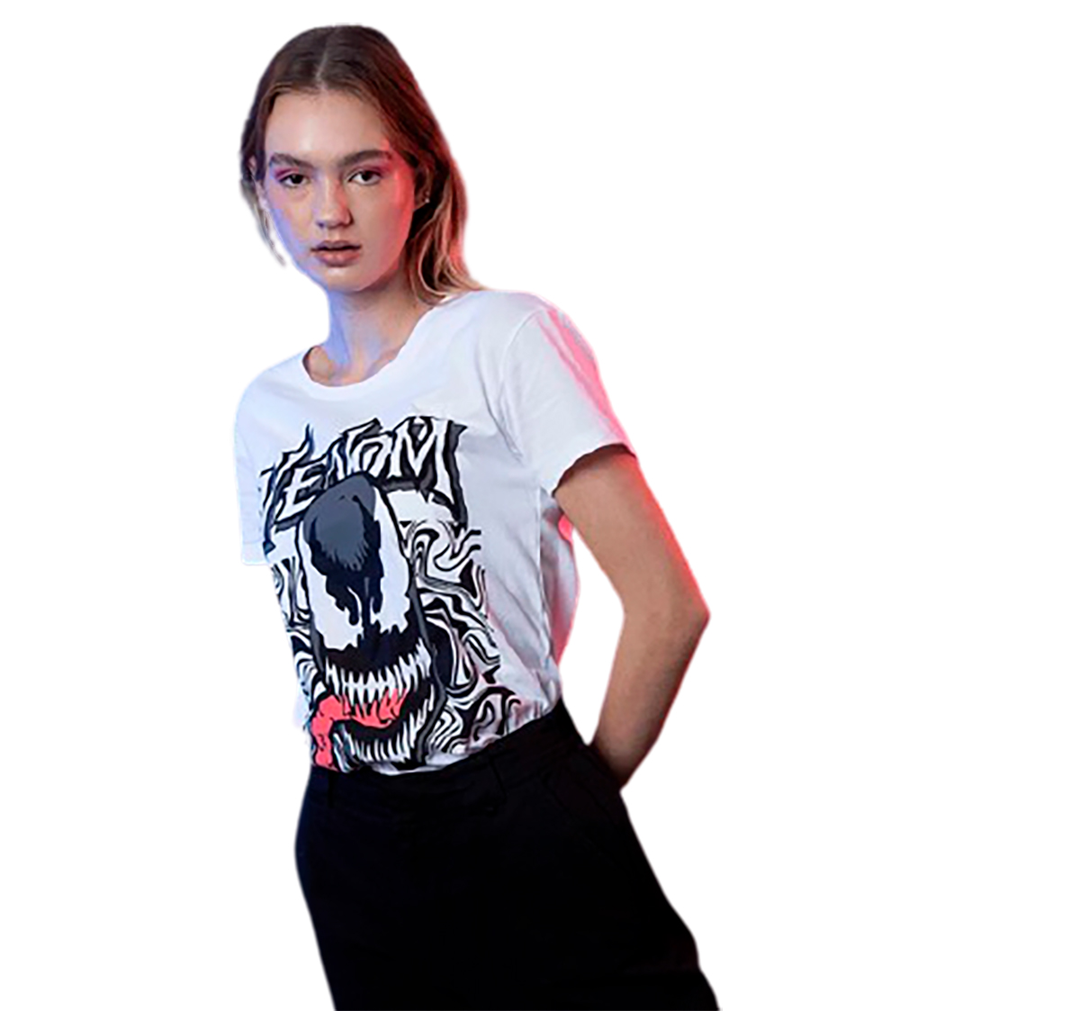 Playera Mujer Mascara De Latex Classic Venom