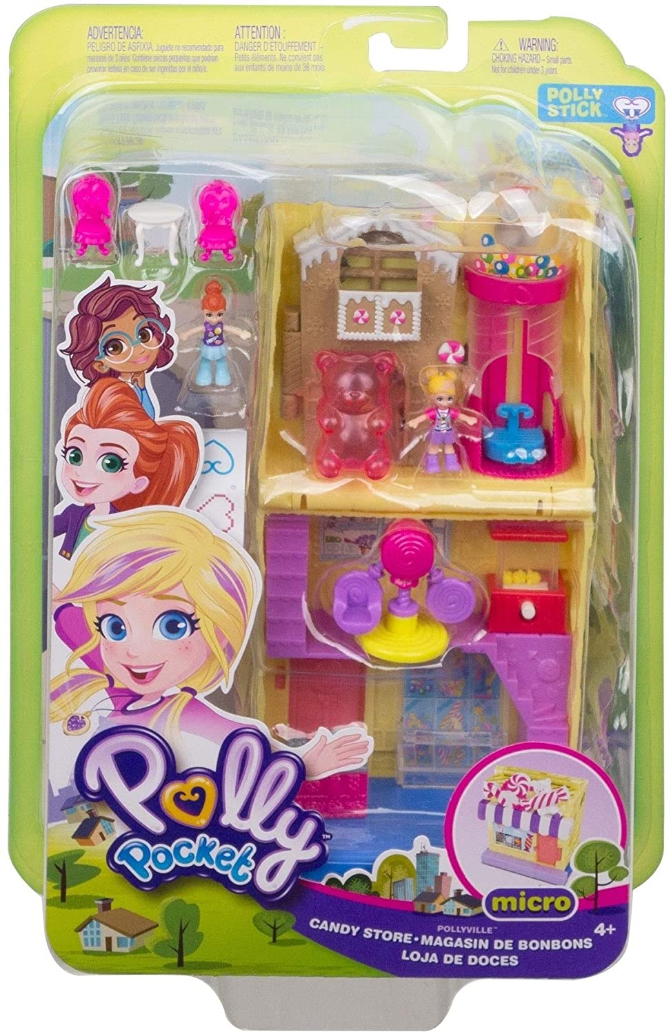 Muñeca Polly Poket Micro Salon de Juego GGC29