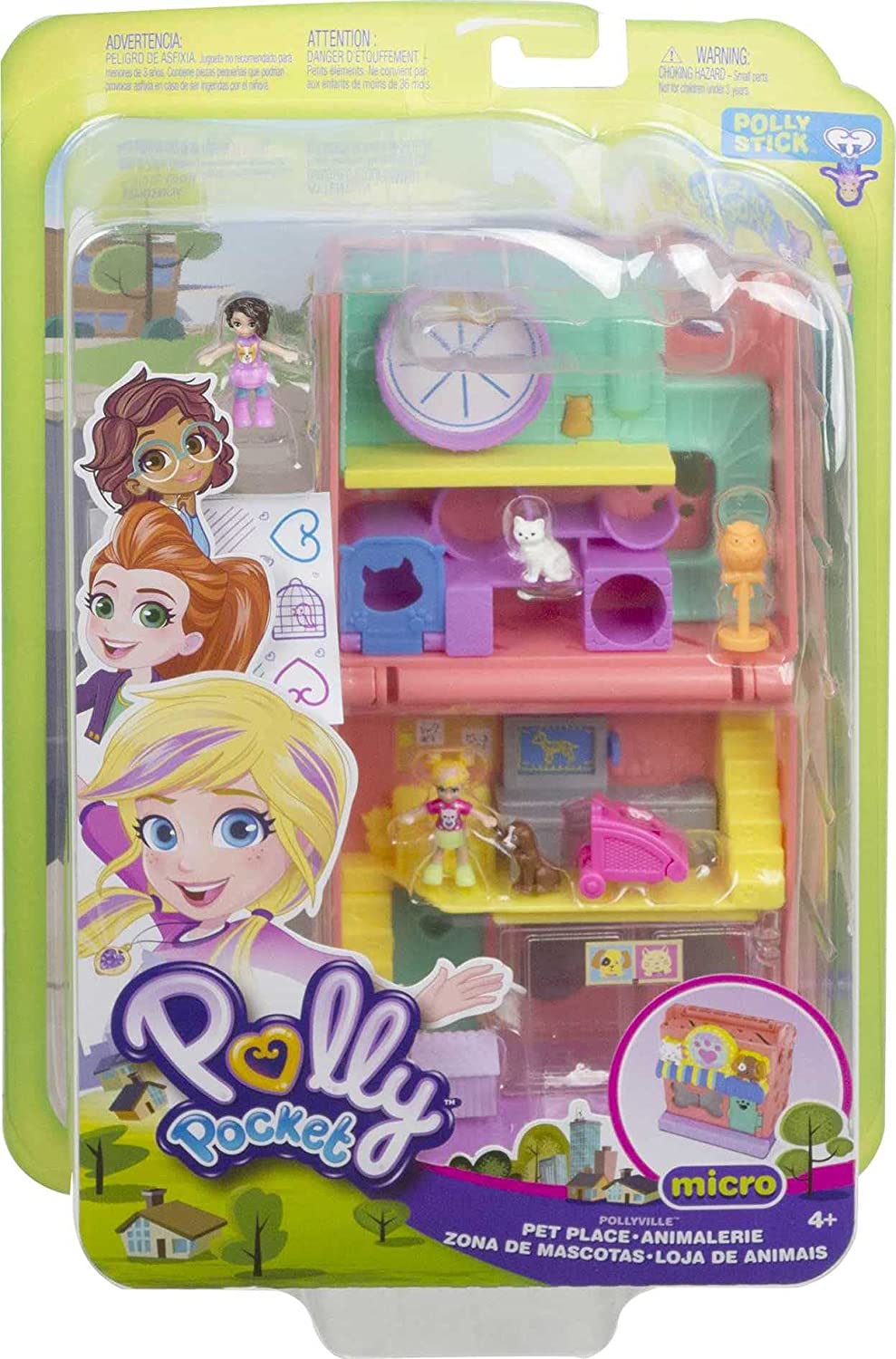 Muñeca Polly Poket Micro Salon de Juego GGC29