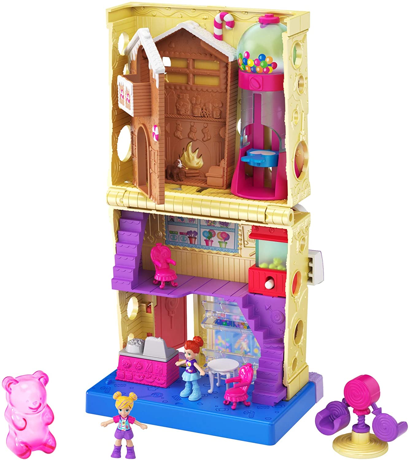 Muñeca Polly Poket Micro Salon de Juego GGC29