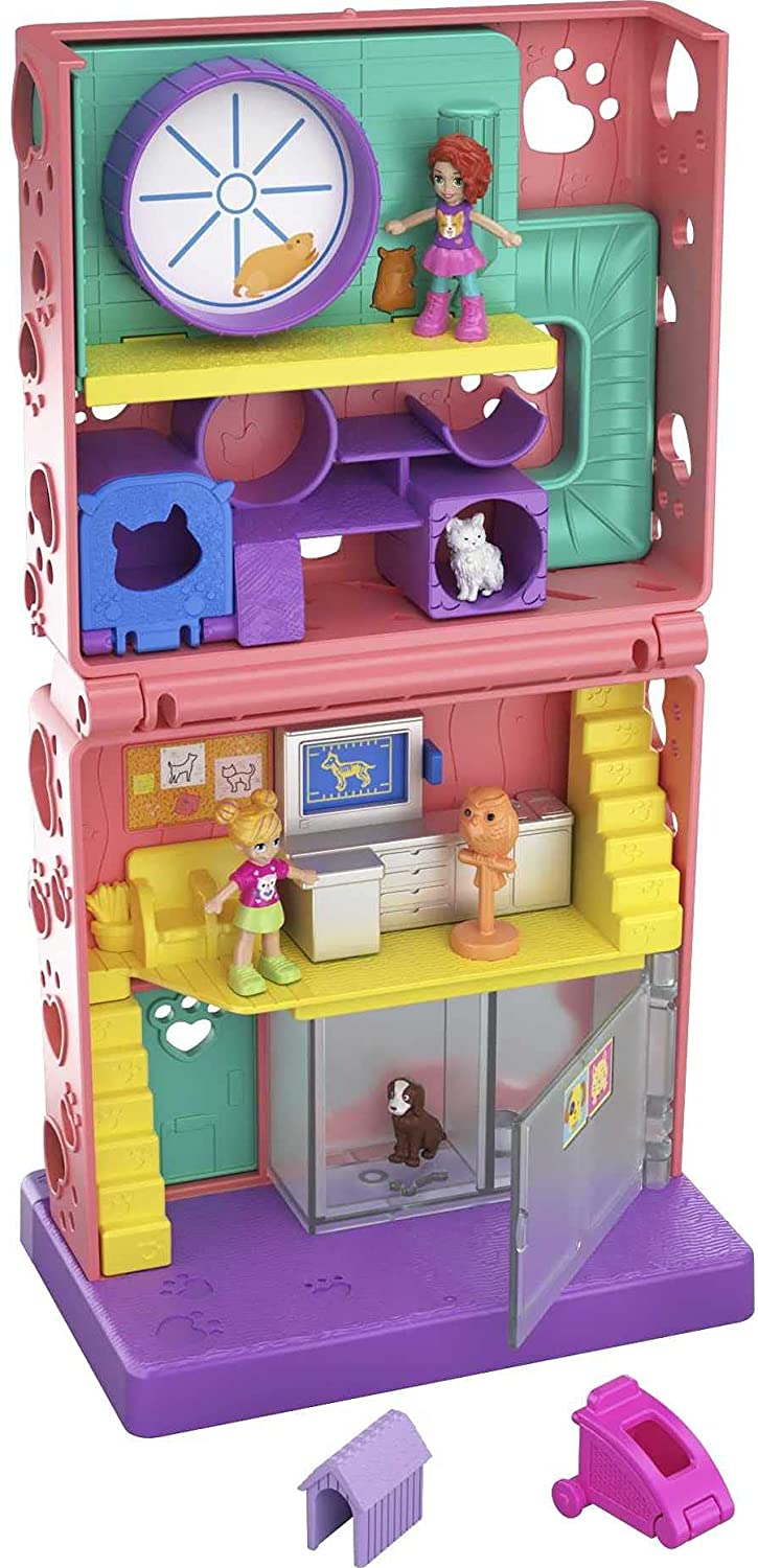 Muñeca Polly Poket Micro Salon de Juego GGC29