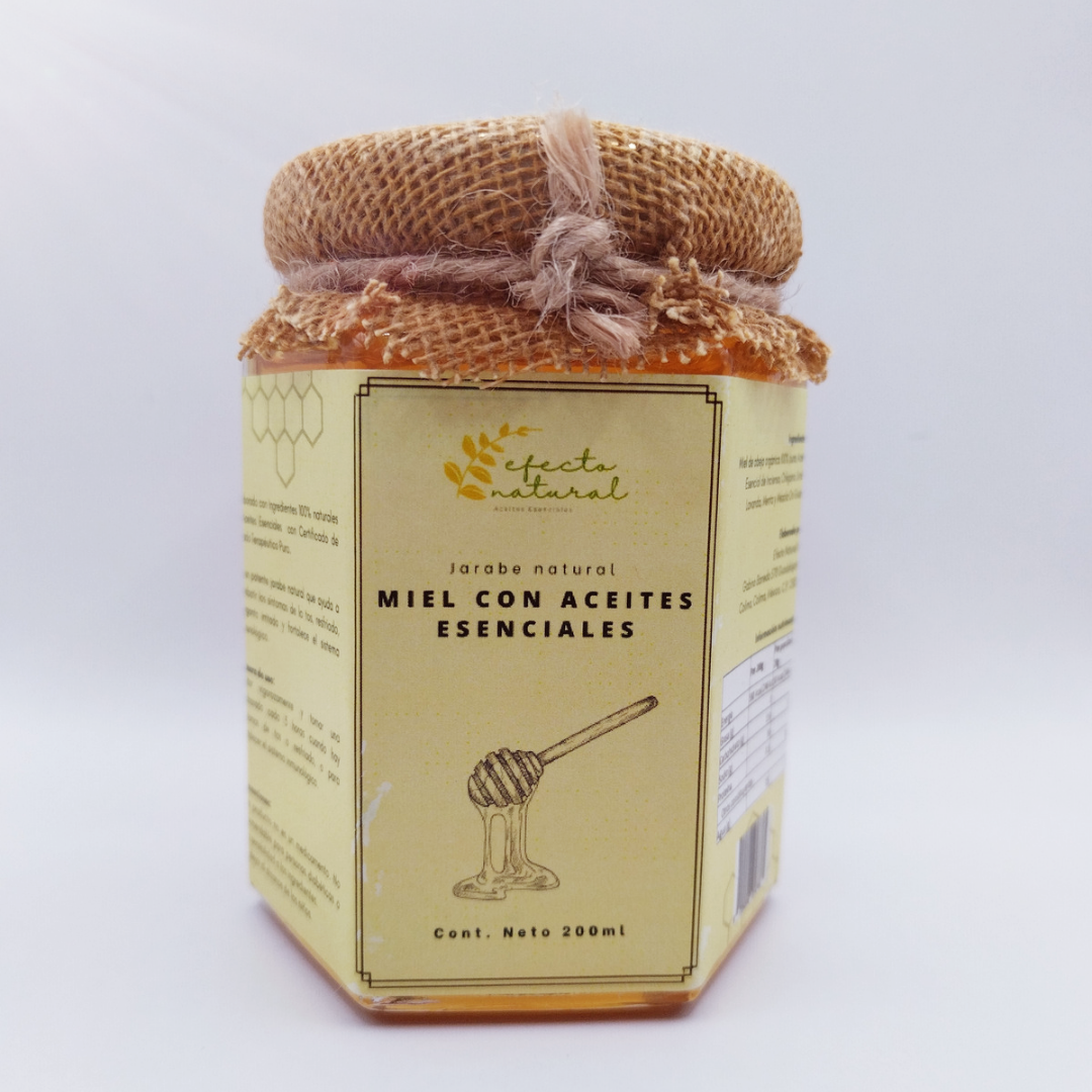 Miel con aceites esenciales
