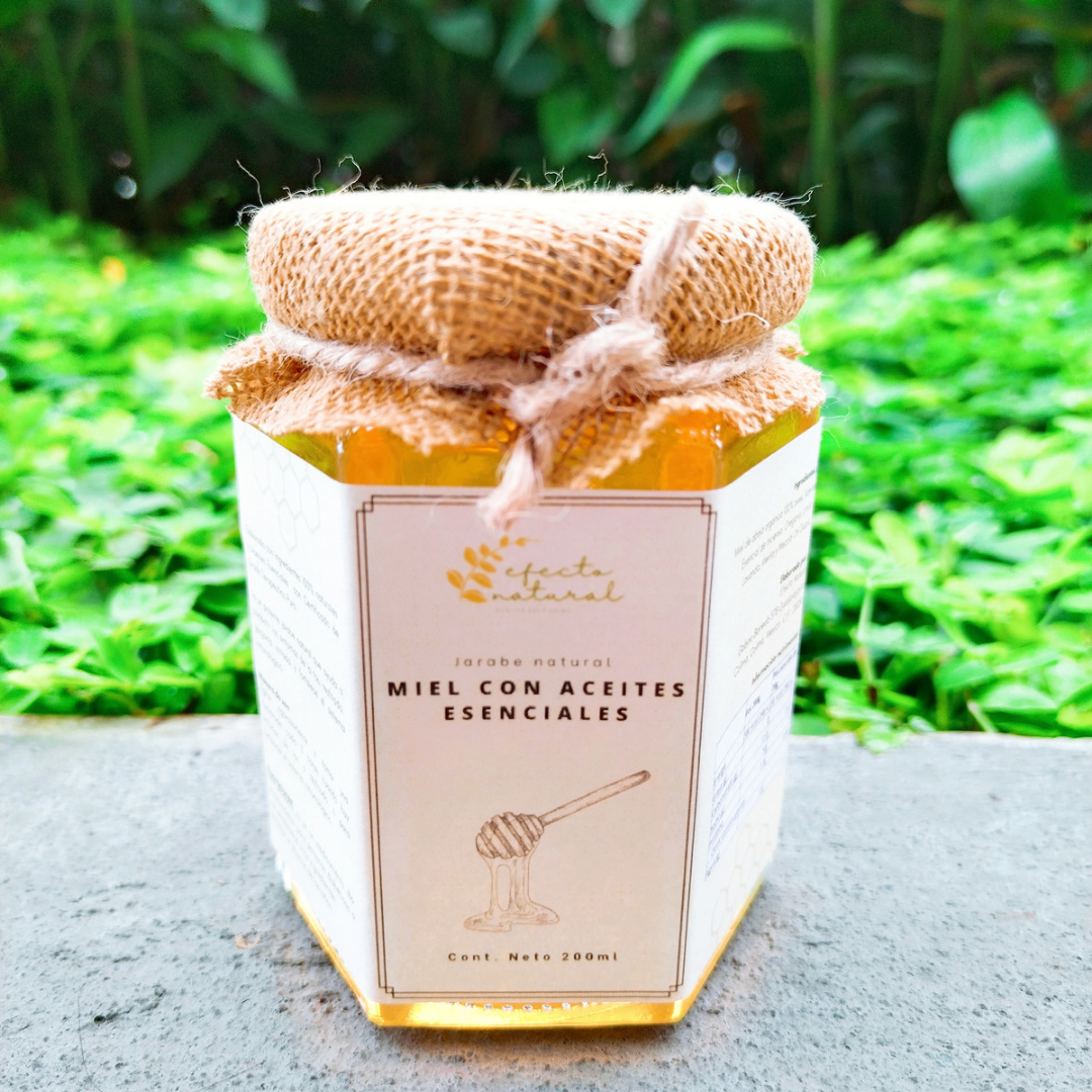 Miel con aceites esenciales