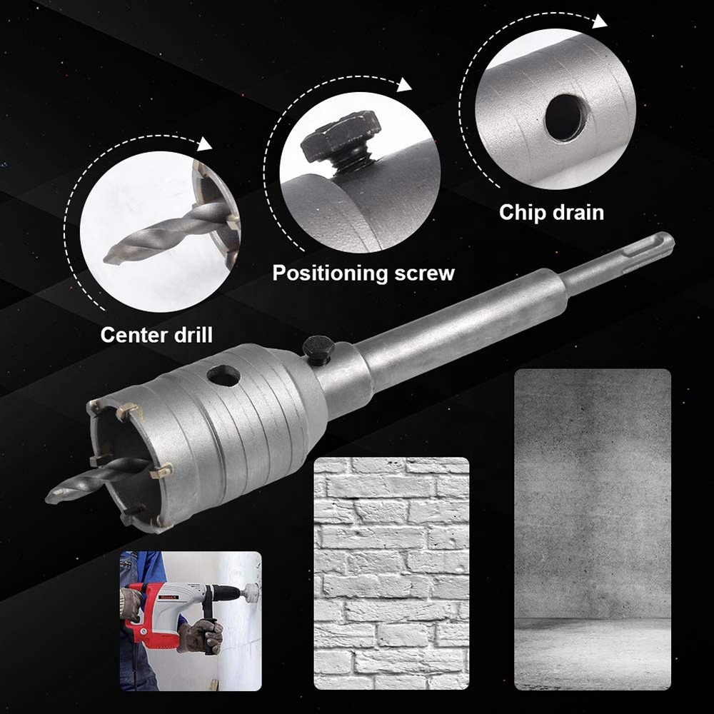 Broca Para Concreto Pasamuro 50mm Tubería Aire Acondicionado