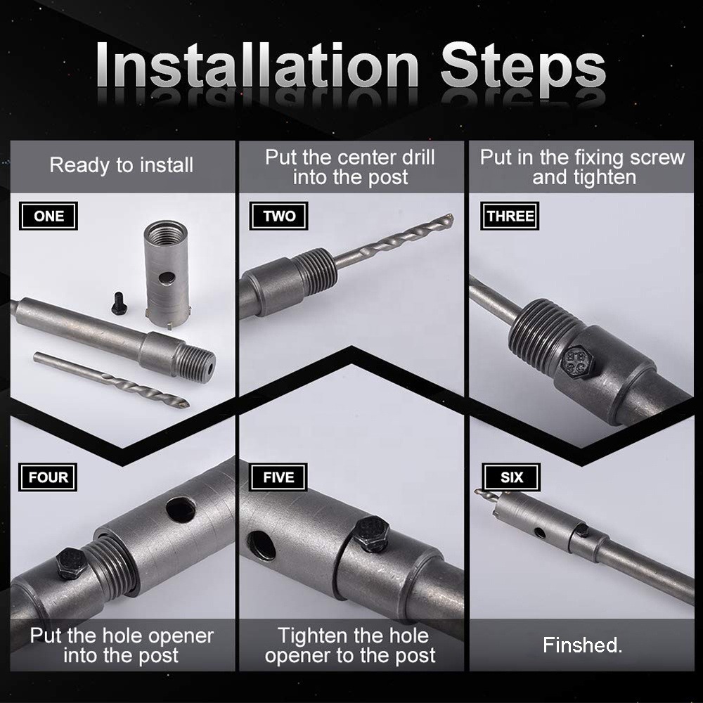 Broca Para Concreto Pasamuro 50mm Tubería Aire Acondicionado