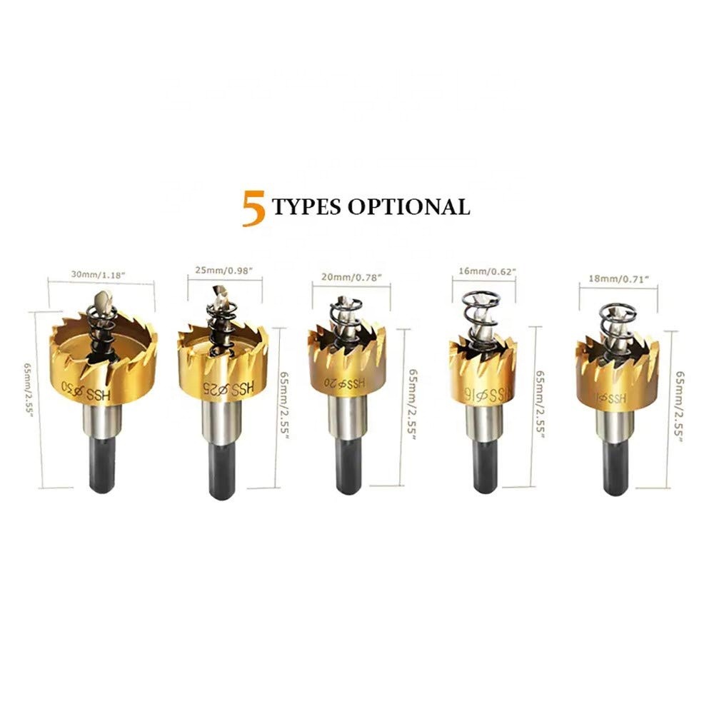 Broca Circular Para Sacabocado Hss Titanio Broca De Centro