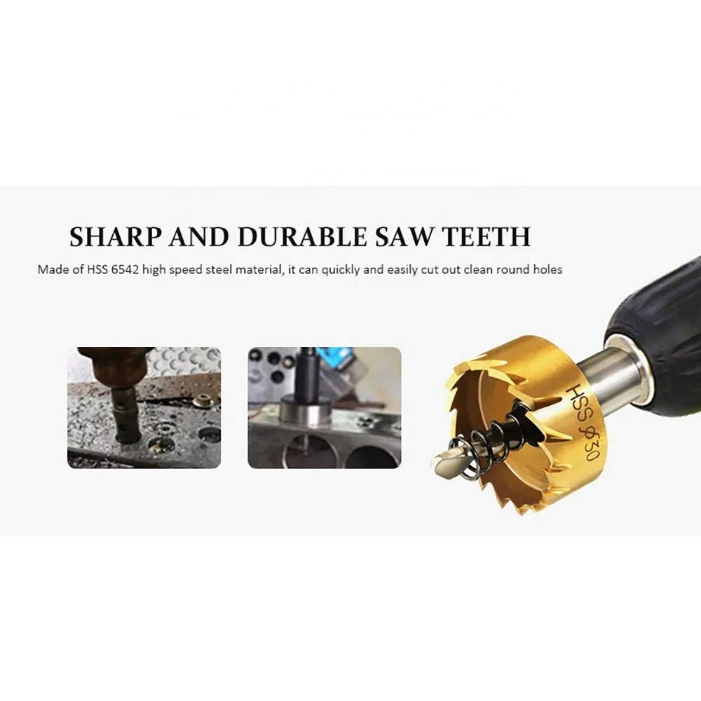 Broca Circular Para Sacabocado Hss Titanio Broca De Centro