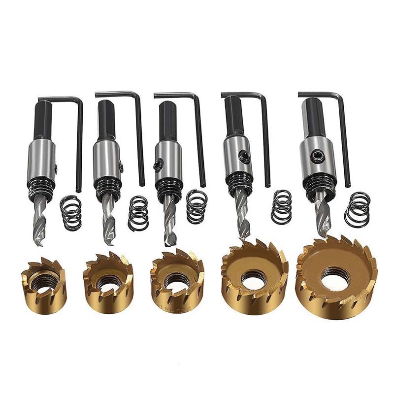 Broca Circular Para Sacabocado Hss Titanio Broca De Centro